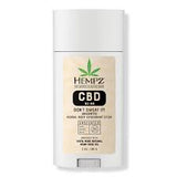 Hempz CBD Unscented Deodorant 3oz 90 MG CBD Dont Sweat It! 3oz