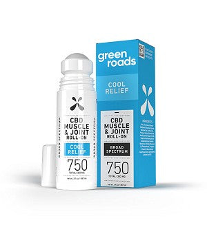 Green Roads Cool Relief 750MG Muscle & Joint Roll-On MIGHTY Strength 3oz