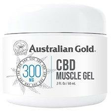 Australian Gold CBD 300MG Muscle Relief Fragrance Free CBD Muscle Gel 2oz