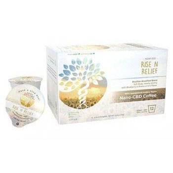 CBD Breakfast Coffee Pods Rise n Relief 12 Count