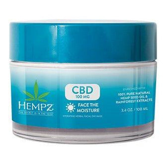 Hempz CBD Face The Moisture Hydrating Herbal Facial Day Mask 3.4oz