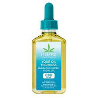 Hempz CBD Your Oil Highness Hydrating Herbal Facial Oil Scent Free 2.5oz