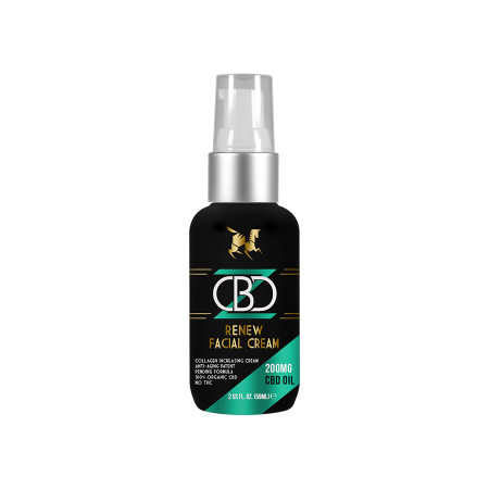 MYCBDZ CBD Renew Facial Cream Moisturizer 2oz 100% Organic 200mg