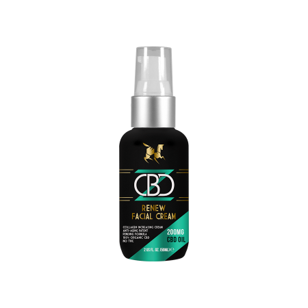 MYCBDZ CBD Renew Facial Cream Moisturizer 2oz 100% Organic 200mg NO THC