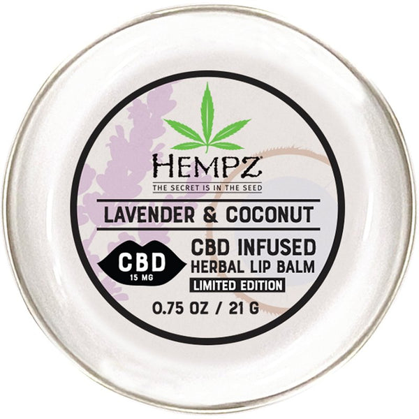 Hempz CBD Lip Obsessed Lip Balm Lavender & Coconut 0.75oz Limited Edition